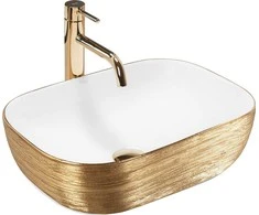 Praustuvas Rea Belinda, Baltas/Gold brush