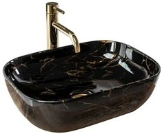 Praustuvas Rea Belinda, Juodas Marble Shiny