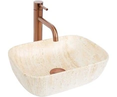 Praustuvas Rea Belinda Mini, Travertine matt