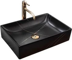 Praustuvas REA Inga, Juodas Marble Matt