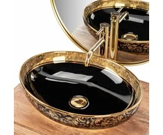 Praustuvas Rea Margot, Juodas/Gold
