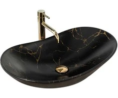 Praustuvas Rea Royal 60, Juodas Marble Mat