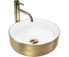 Praustuvas Rea Sami, Baltas/Gold