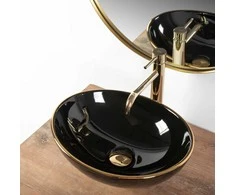 Praustuvas Rea Sofia, Juodas/Gold Edge