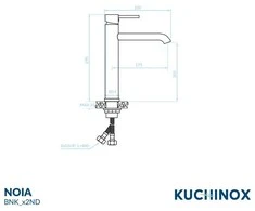 Praustuvo maišytuvas Kuchinox NOIA High, BNK_92NA, Graphite