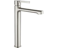 Praustuvo maišytuvas Laveo Alita High su klik-klak, Brushed nickel