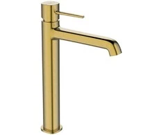 Praustuvo maišytuvas Laveo Pola High su klik-klak, Brushed Gold