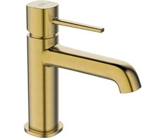 Praustuvo maišytuvas Laveo Pola Low su klik-klak, Brushed Gold