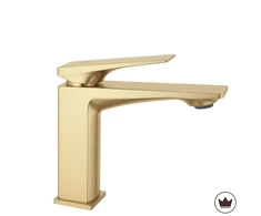 Praustuvo maišytuvas PREMIUM REA Prime Low, Brushed Gold