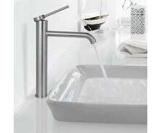 Praustuvo maišytuvas REA Clif High, Brushed Nickel Inox