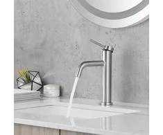 Praustuvo maišytuvas REA Clif Low, Brushed Nickel Inox