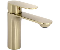 Praustuvo maišytuvas REA Drop Low, Brushed Gold