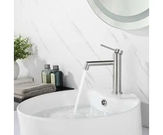 Praustuvo maišytuvas Rea Foss Low, Brushed Nickel Inox