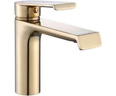 Praustuvo maišytuvas REA Hass Low, Brushed Gold