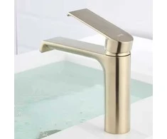 Praustuvo maišytuvas REA Hass Low, Brushed Gold