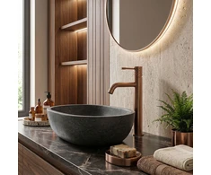 Praustuvo maišytuvas REA Lungo Diamond High, Brushed Copper
