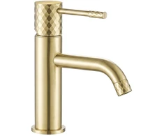 Praustuvo maišytuvas REA Lungo Diamond Low, Brushed Gold