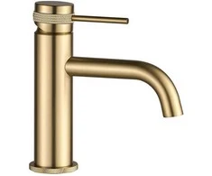 Praustuvo maišytuvas REA Lungo Grip Low, Brushed Gold
