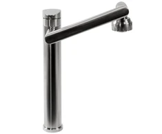 Praustuvo maišytuvas Rea PACO High, Nickel Inox