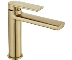 Praustuvo maišytuvas Rea Verso Low, Brushed Gold