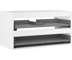 Praustuvo spintelės korpusas Mexen Box-A, 90 cm, 2 stalčiai, Baltas matt