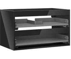 Praustuvo spintelės korpusas Mexen Box-A, 80 cm, 2 stalčiai, Juodas glossy