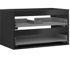 Praustuvo spintelės korpusas Mexen Box-A, 80 cm, 2 stalčiai, Juodas matt