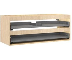 Praustuvo spintelės korpusas Mexen Box-A, 120 cm, 2 stalčiai, Oak