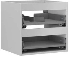 Praustuvo spintelės korpusas Mexen Box-A, 50 cm, 2 stalčiai, Pilkas matt