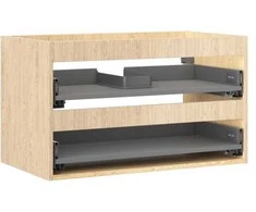 Praustuvo spintelės korpusas Mexen Box-A, 80 cm, 2 stalčiai, Oak
