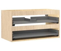 Praustuvo spintelės korpusas Mexen Box-A, 90 cm, 2 stalčiai, Oak