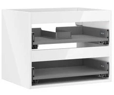 Praustuvo spintelės korpusas Mexen Box-A, 60 cm, 2 stalčiai, Baltas glossy