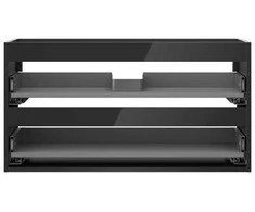 Praustuvo spintelės korpusas Mexen Box-A, 90 cm, 2 stalčiai, Juodas glossy