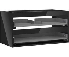 Praustuvo spintelės korpusas Mexen Box-A, 90 cm, 2 stalčiai, Juodas glossy