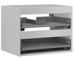Praustuvo spintelės korpusas Mexen Box-A, 60 cm, 2 stalčiai, Pilkas matt