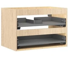 Praustuvo spintelės korpusas Mexen Box-A, 70 cm, 2 stalčiai, Oak