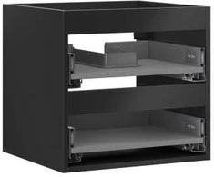Praustuvo spintelės korpusas Mexen Box-A, 50 cm, 2 stalčiai, Juodas matt