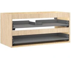 Praustuvo spintelės korpusas Mexen Box-A, 100 cm, 2 stalčiai, Oak