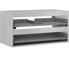 Praustuvo spintelės korpusas Mexen Box-A, 90 cm, 2 stalčiai, Pilkas matt