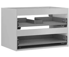 Praustuvo spintelės korpusas Mexen Box-A, 70 cm, 2 stalčiai, Pilkas matt