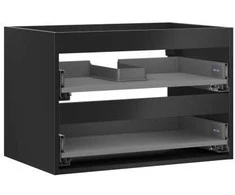 Praustuvo spintelės korpusas Mexen Box-A, 70 cm, 2 stalčiai, Juodas matt