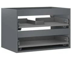 Praustuvo spintelės korpusas Mexen Box-A, 70 cm, 2 stalčiai, Graphite matt