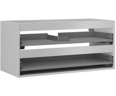 Praustuvo spintelės korpusas Mexen Box-A, 100 cm, 2 stalčiai, Pilkas matt