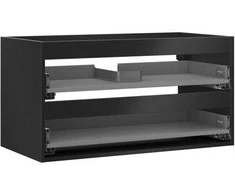 Praustuvo spintelės korpusas Mexen Box-A, 90 cm, 2 stalčiai, Juodas matt