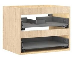 Praustuvo spintelės korpusas Mexen Box-A, 60 cm, 2 stalčiai, Oak