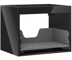 Praustuvo spintelės korpusas Mexen Box-A, 60 cm, 1 stalčius, Juodas glossy