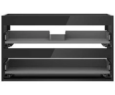 Praustuvo spintelės korpusas Mexen Box-A, 80 cm, 2 stalčiai, Juodas glossy