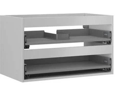 Praustuvo spintelės korpusas Mexen Box-A, 80 cm, 2 stalčiai, Pilkas matt