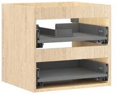 Praustuvo spintelės korpusas Mexen Box-A, 50 cm, 2 stalčiai, Oak