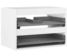 Praustuvo spintelės korpusas Mexen Box-A, 70 cm, 2 stalčiai, Baltas matt